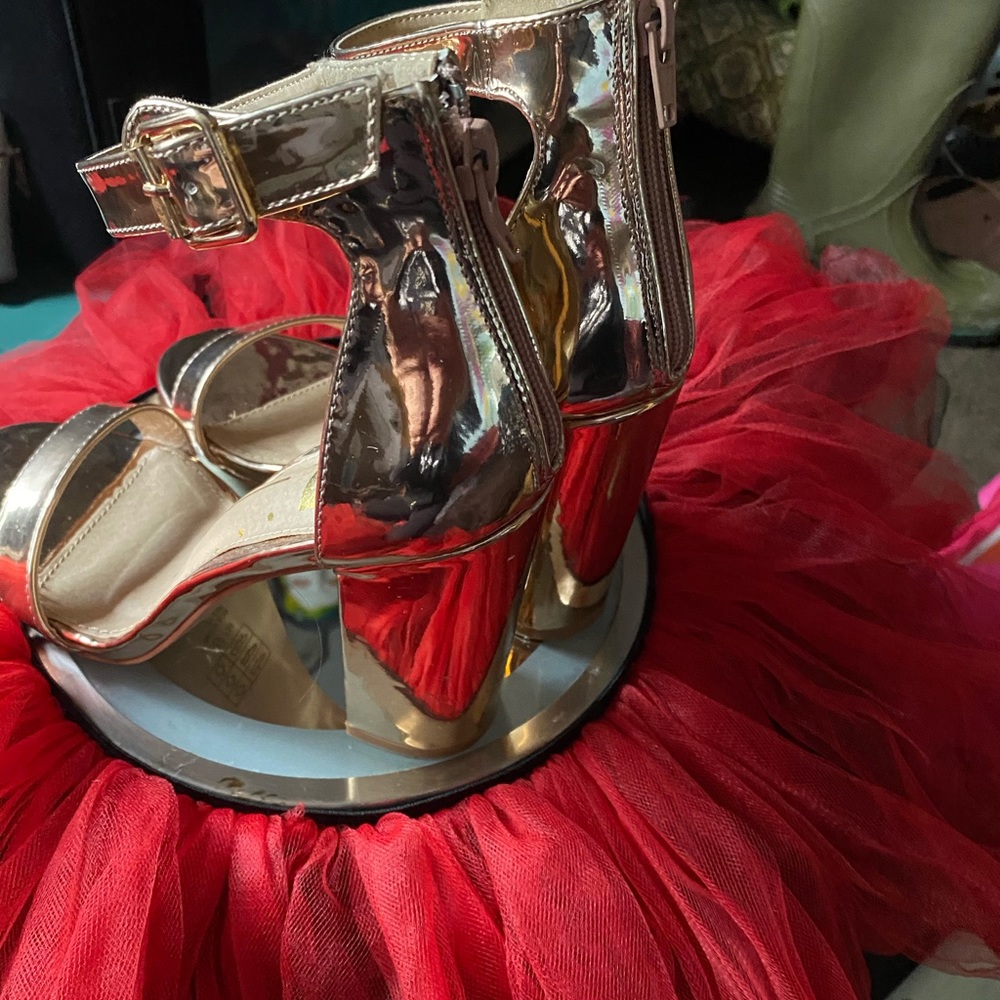 FRH copper mirror chunk heel